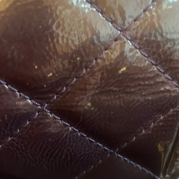 Chanel Eggplant Purple Patent Leather Reissue 227 Classic Double Flap - Picture 6 of 15